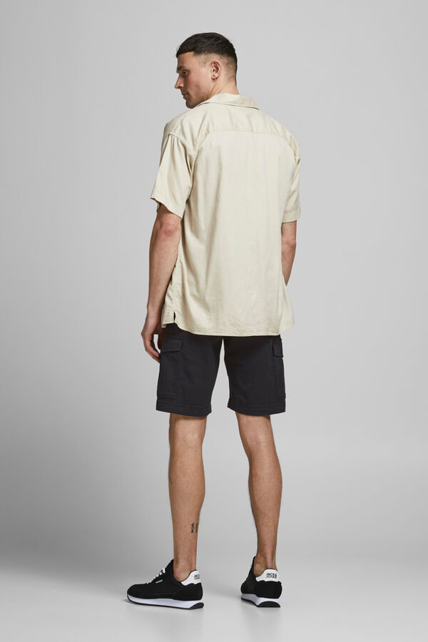 Jack & Jones Pantal&oacute;n corto tipo cargo negro