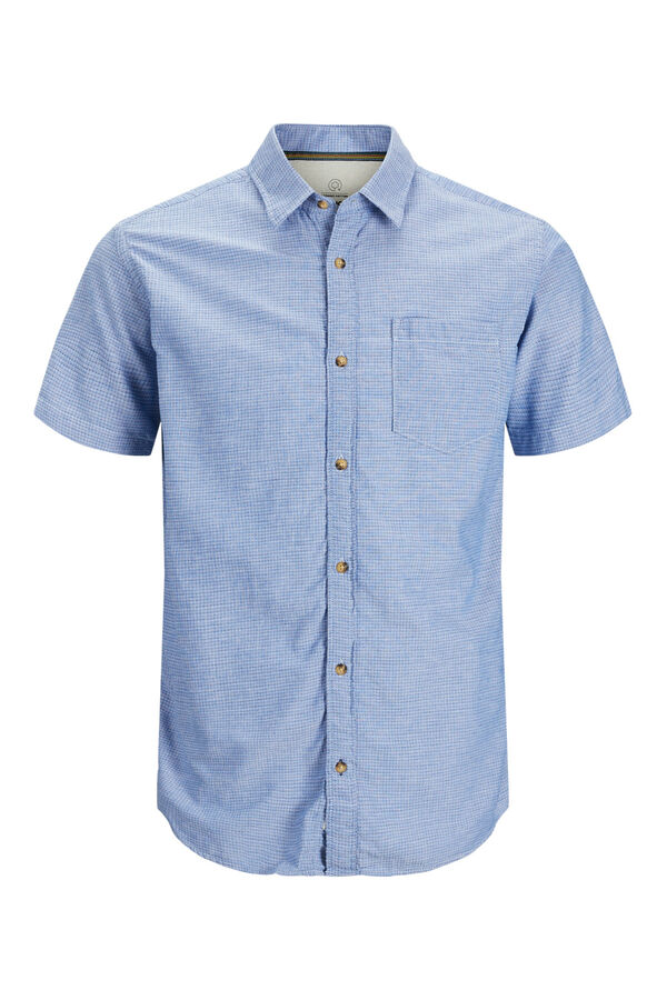Jack & Jones PLUS Camisa com gola mao azul