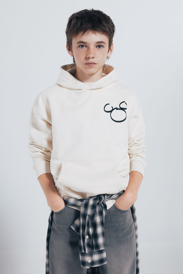Springfield Kids Sudadera con capucha mickey ni&ntilde;o blanco