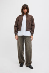 Jack & Jones Blus&atilde;o bomber castanho