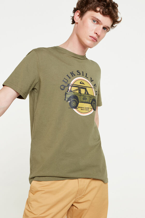 Springfield Camiseta de Manga Corta para Hombre verde