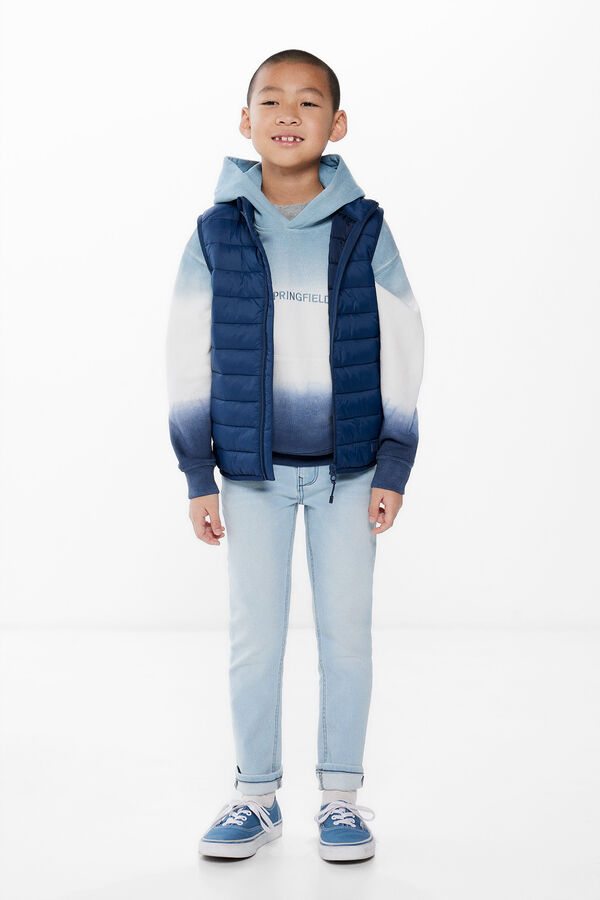 Springfield Kids Colete b&aacute;sico menino azul