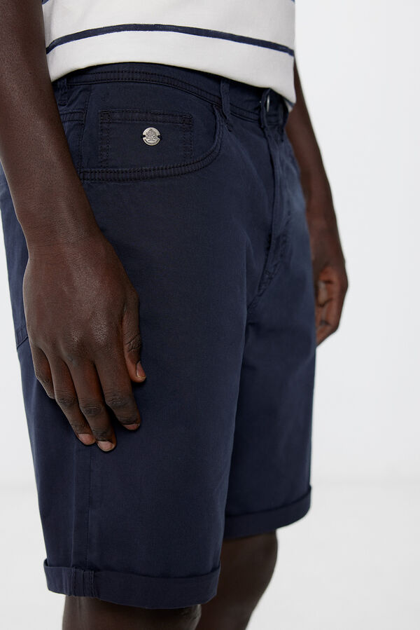 Springfield Bermuda ligera color slim fit azul