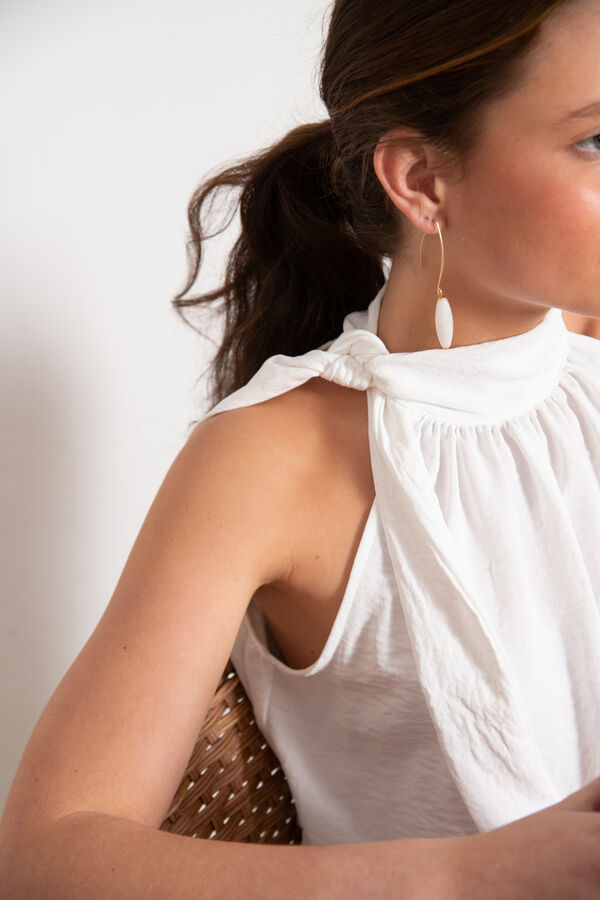 Cul Sac Top M&oacute;naco blanco