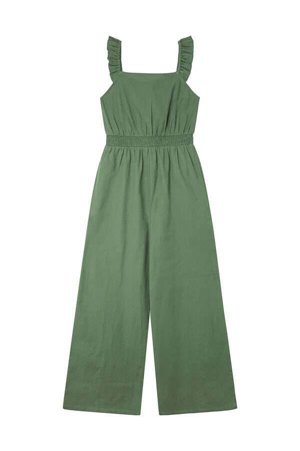 Springfield Mono tirantes volantes algod&oacute;n kaki