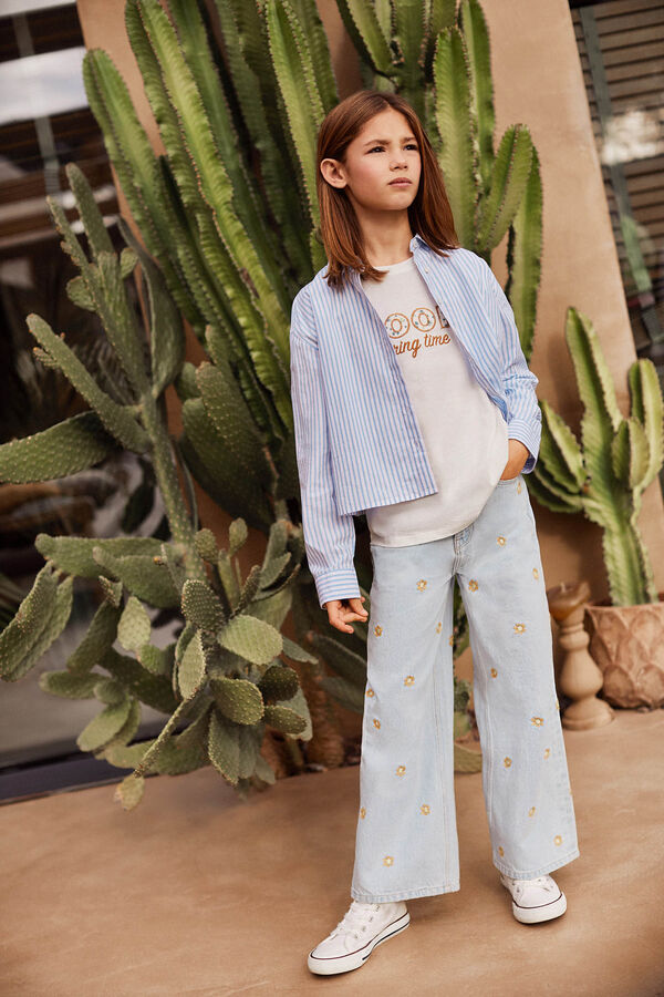 Springfield Kids Camiseta bloom niña blanco