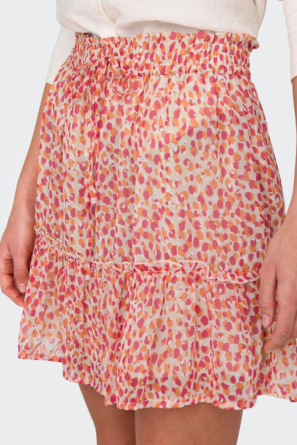 JDY Minissaia folhos cinzento