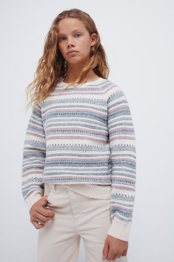 Springfield Kids Jersey rayas ni&ntilde;a morado/lila