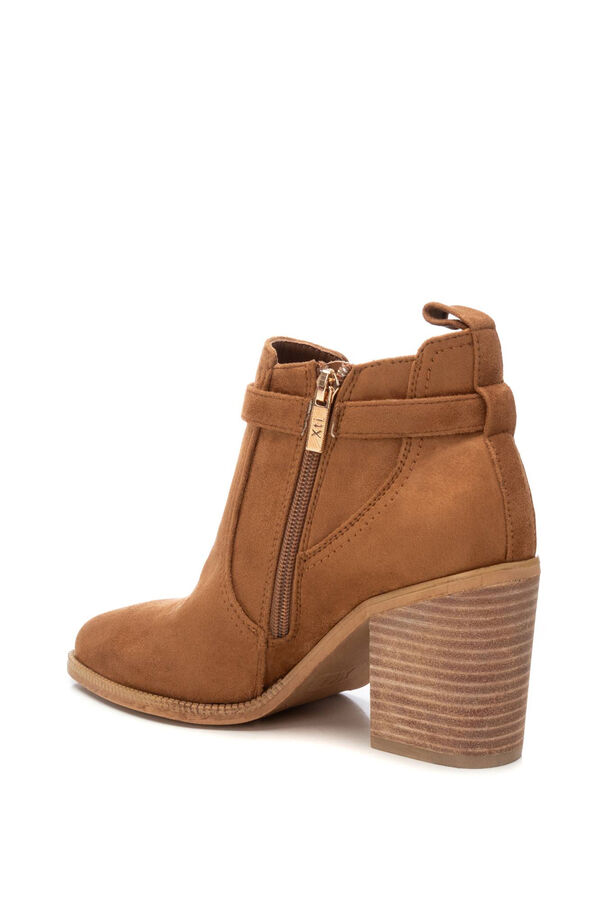 XTI bota feminina de camur&ccedil;a  cru