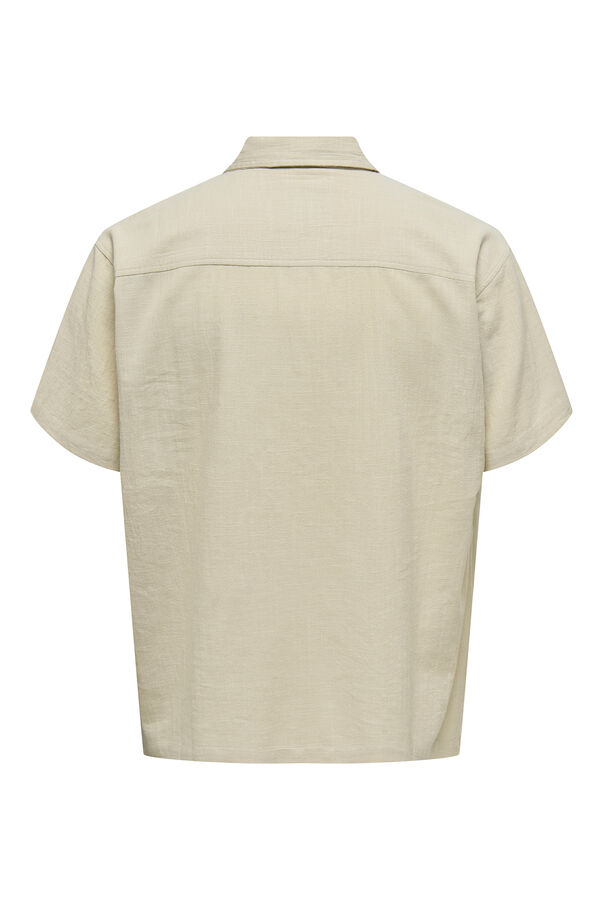 Only & Sons Camisa Regular Fit cinzento