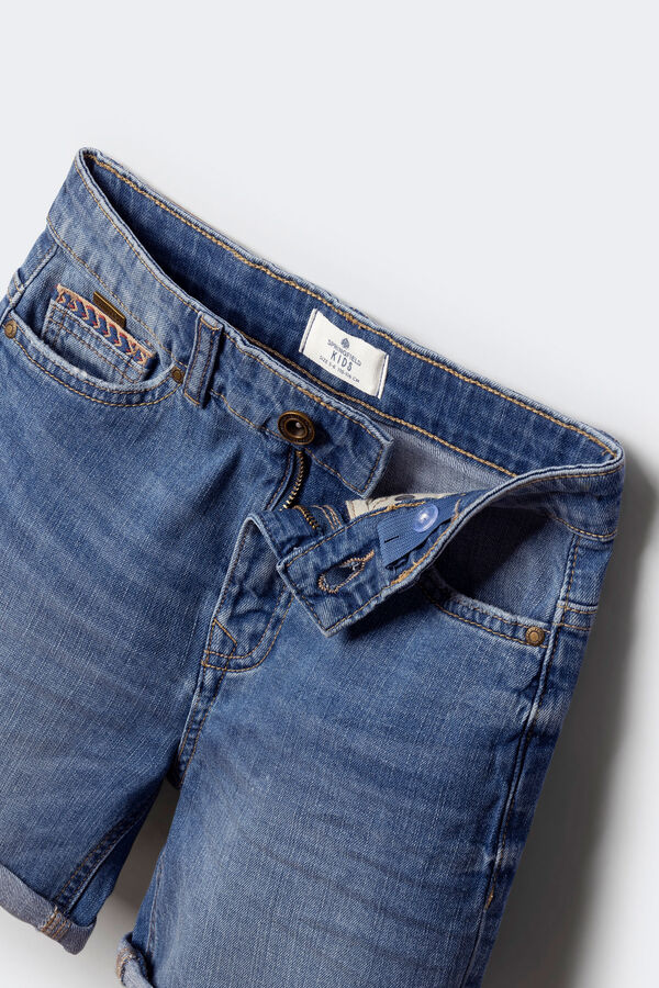 Springfield Kids Bermudas denim rapaz azul
