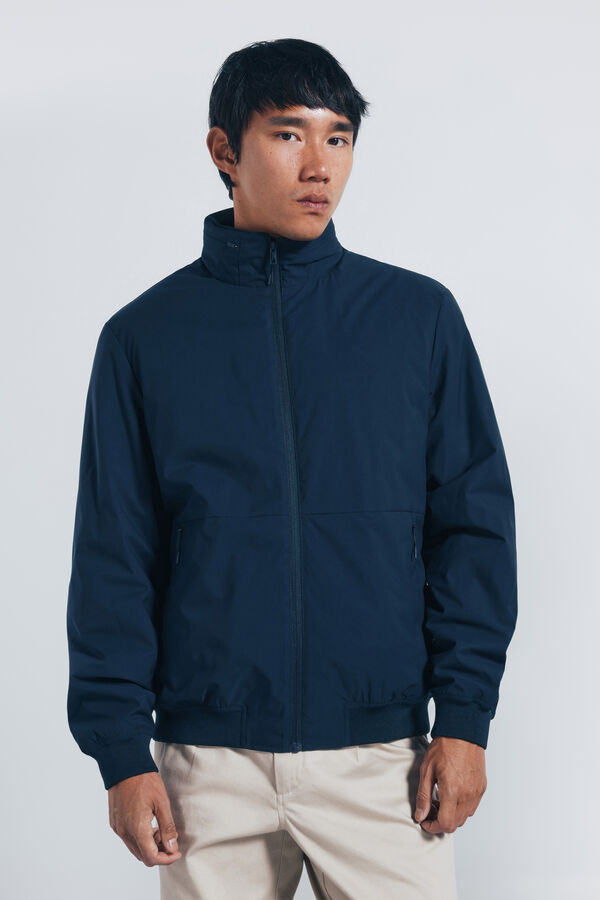 Springfield Casaco t&eacute;cnica acolchoada azul