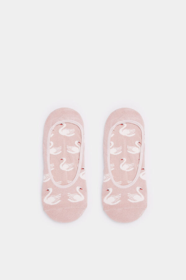 Springfield Calcet&iacute;n invisible cisnes nude