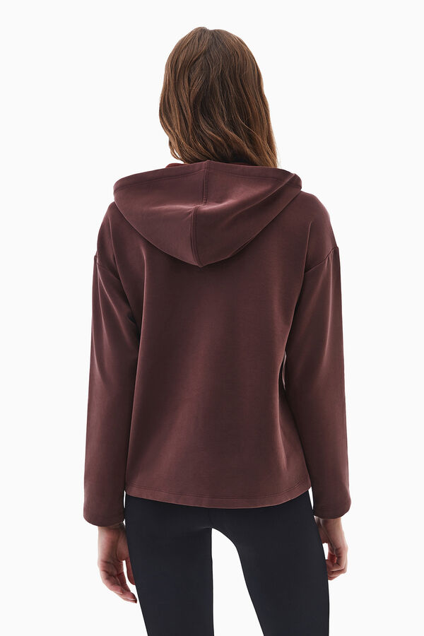 Oxxo Sweatshirt com capuz castanho