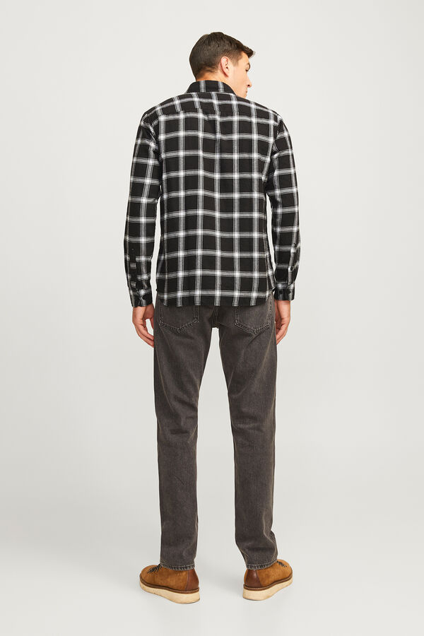 JJ REBEL Camisa de cuadros negro