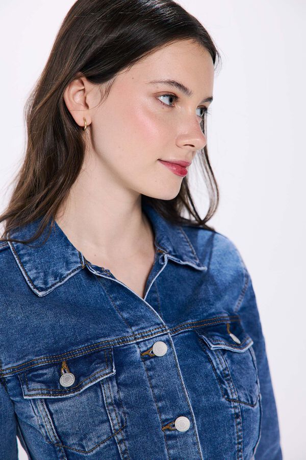 Springfield Cazadora vaquera algod&oacute;n azul