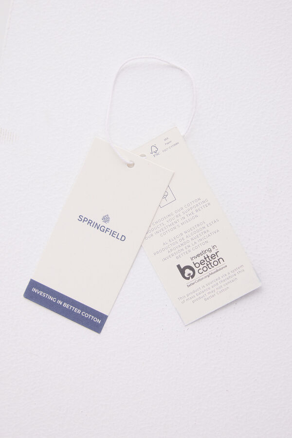 Springfield Camiseta básica melange verde