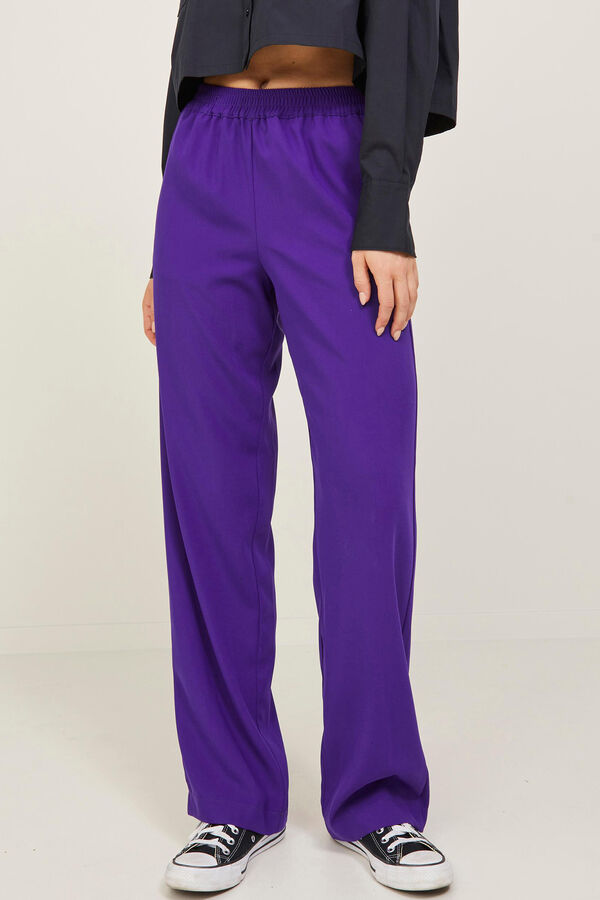 Jack & Jones Pantal&oacute;n fit regular morado/lila