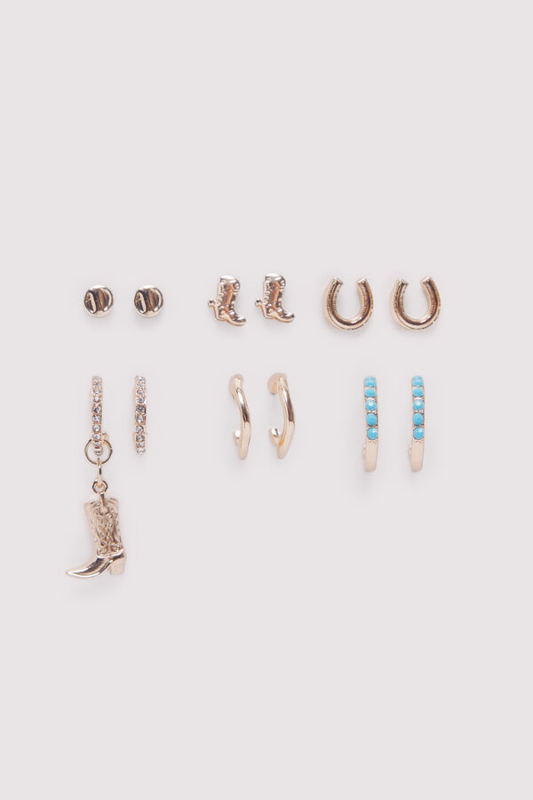 Springfield Pack pendientes boot charms amarillo