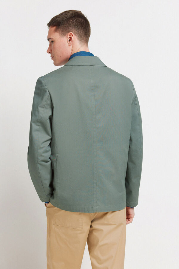 Springfield Blazer em algod&atilde;o verde