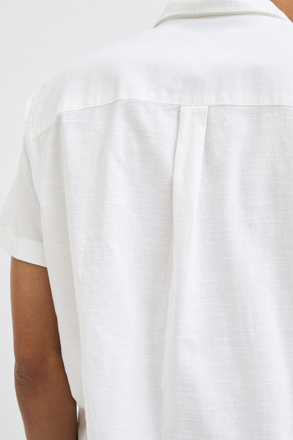 Jack & Jones Camisa de manga curta com ajuste relaxado branco