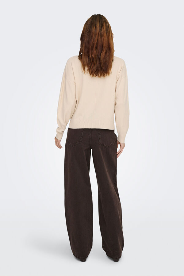 JDY Camisola de gola branco