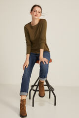 Springfield T-shirt Bimat&eacute;ria Crochet estampado