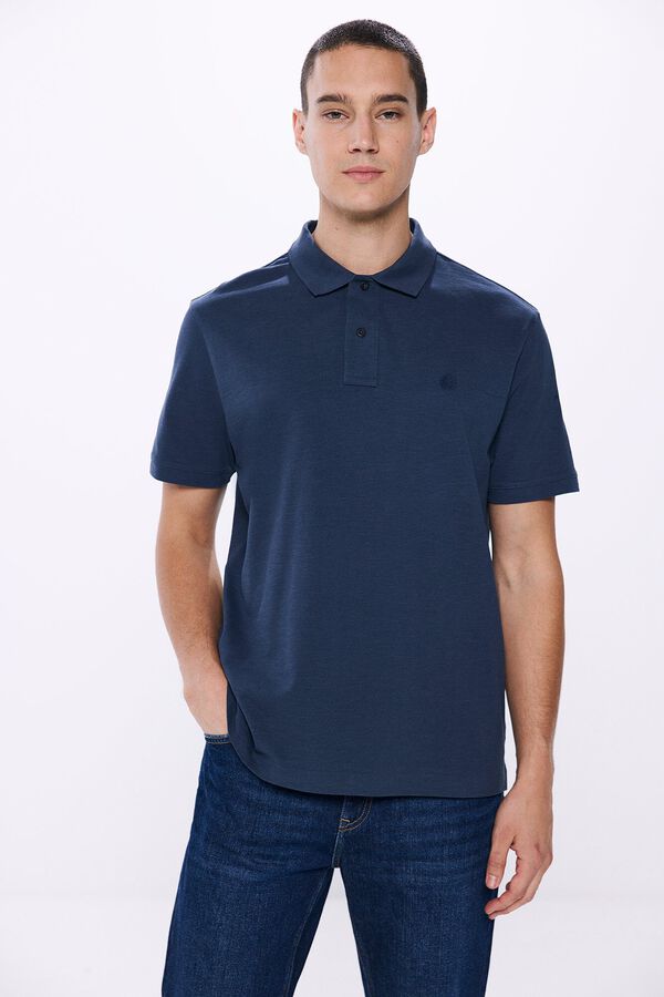 Springfield Polo piqué regular fit azul