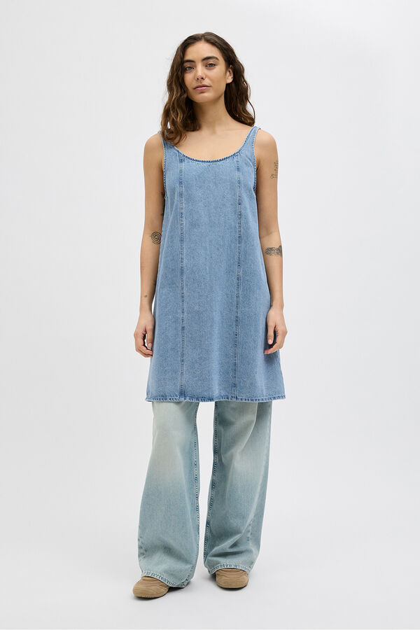 Jack & Jones Vestido corto denim azul