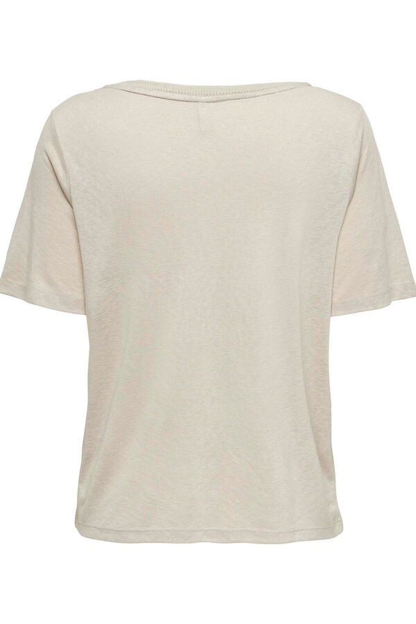 Only Camiseta manga corta regular fit gris