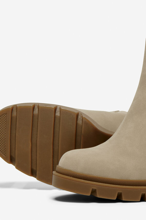 Only Botins de salto alto Chelsea cinzento