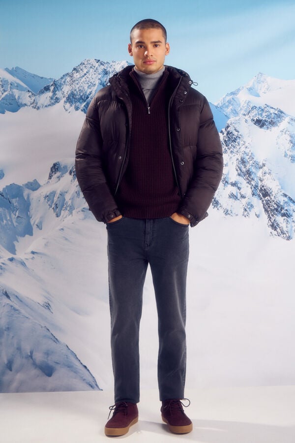 Springfield Casaco acolchoado térmico castanho