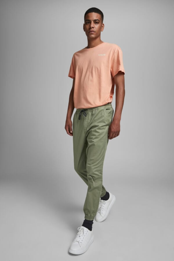 Jack & Jones Jogger de algod&oacute;n verde