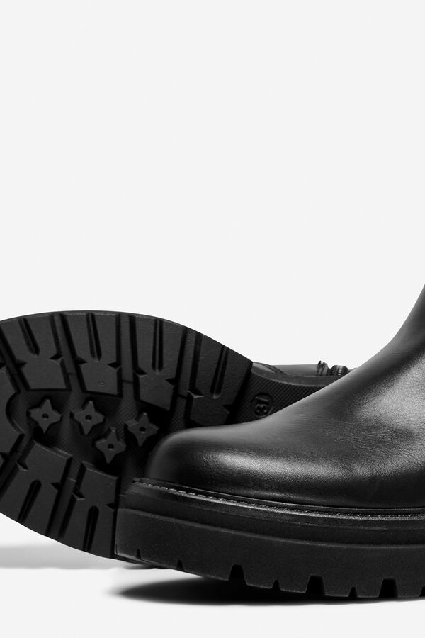 Only Bot&iacute;n biker plano negro