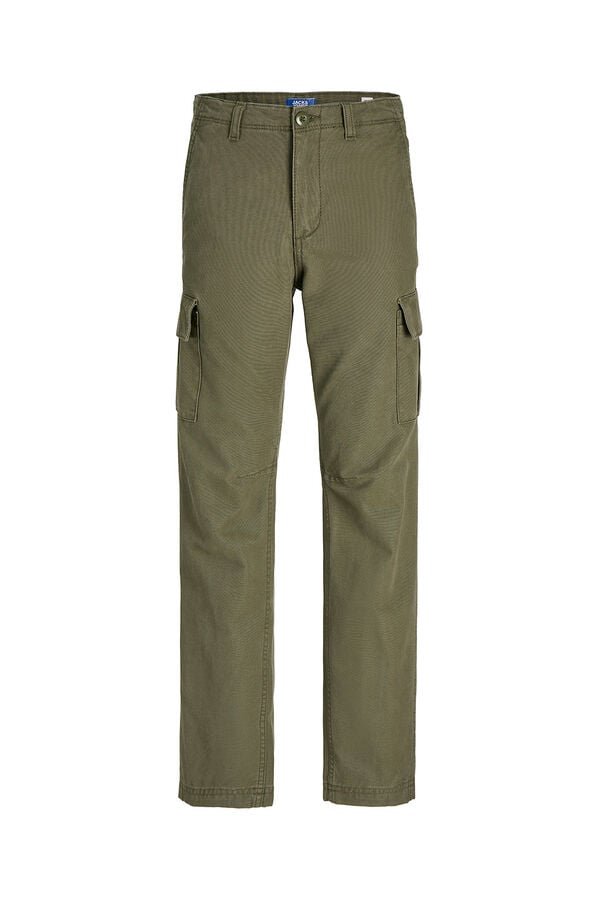 Jack & Jones Junior Pantal&oacute;n cargo regular fit verde