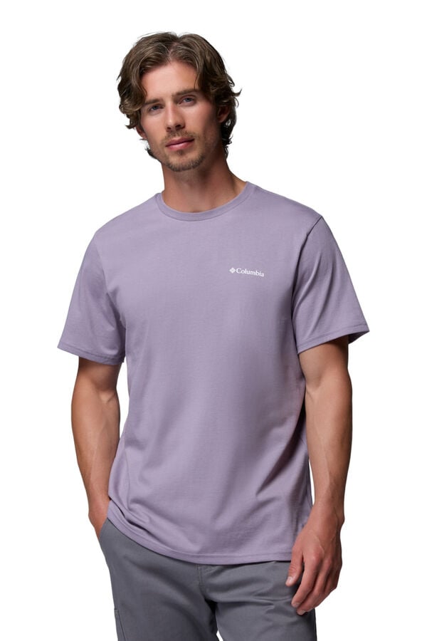 Columbia Camiseta con estampado de naturaleza en la espalda morado/lila