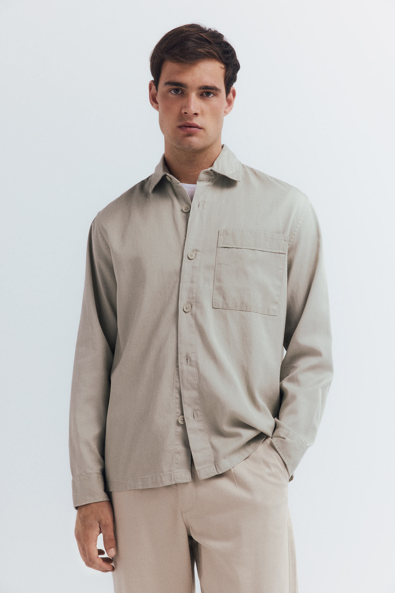 Springfield Sobrecamisa con tencel oversize