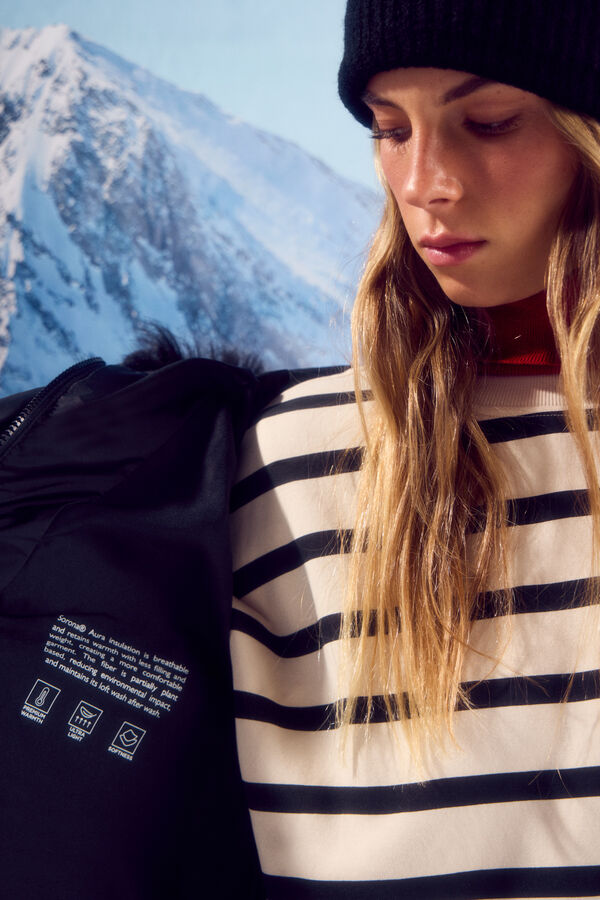 Springfield Chaqueta acolchada Sorona Aura negro