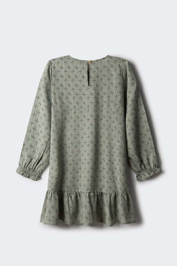 Springfield Kids Vestido estampado flores ni&ntilde;a verde