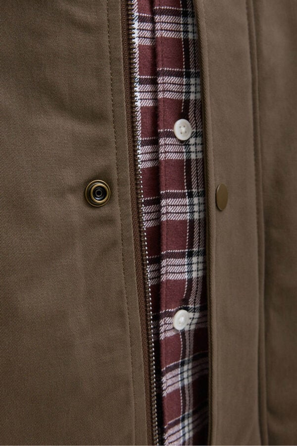 Jack & Jones Blus&atilde;o de trabalhador castanho