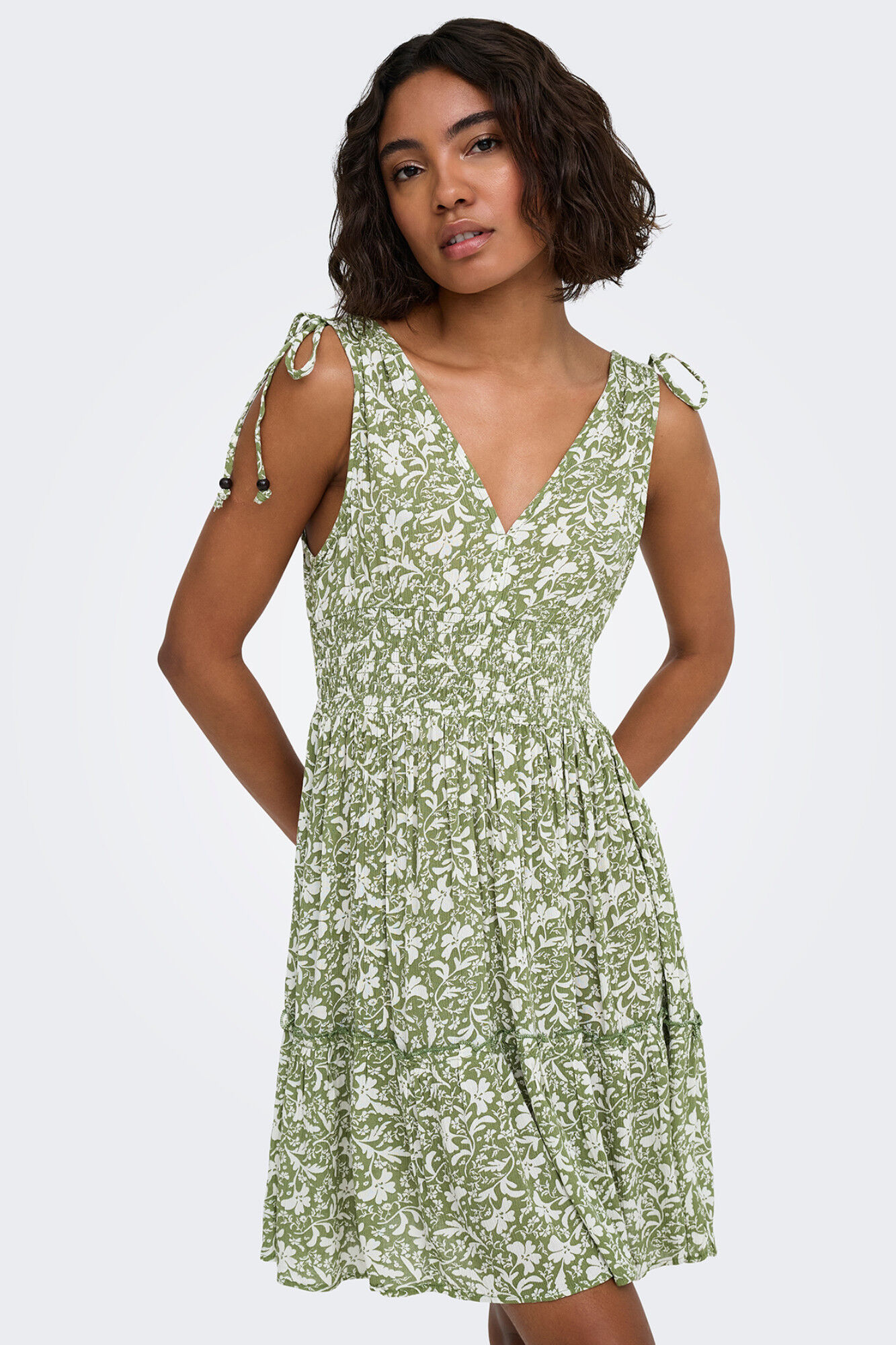 Only Vestido curto estampado floral