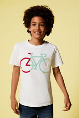 Springfield Kids Camiseta bici ni&ntilde;o marfil