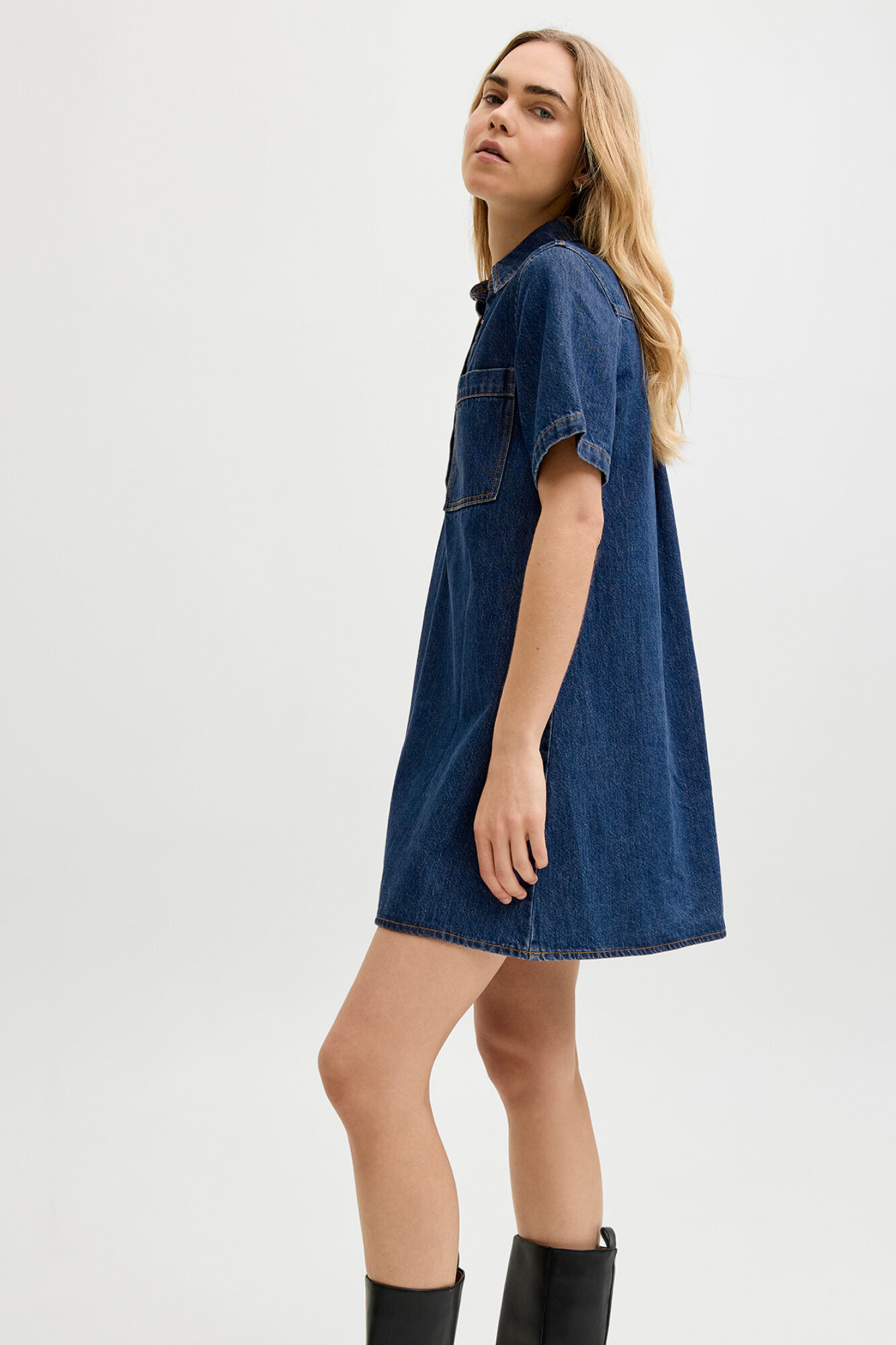 Jack & Jones Vestido denim curto