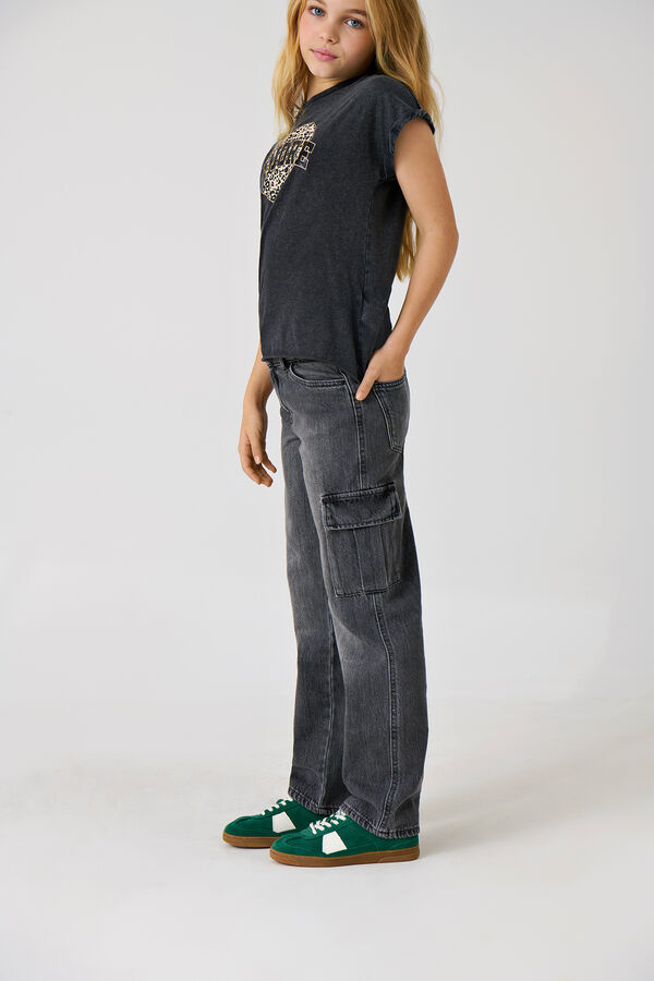 Only Girls Carga de garota cowboy cinzento