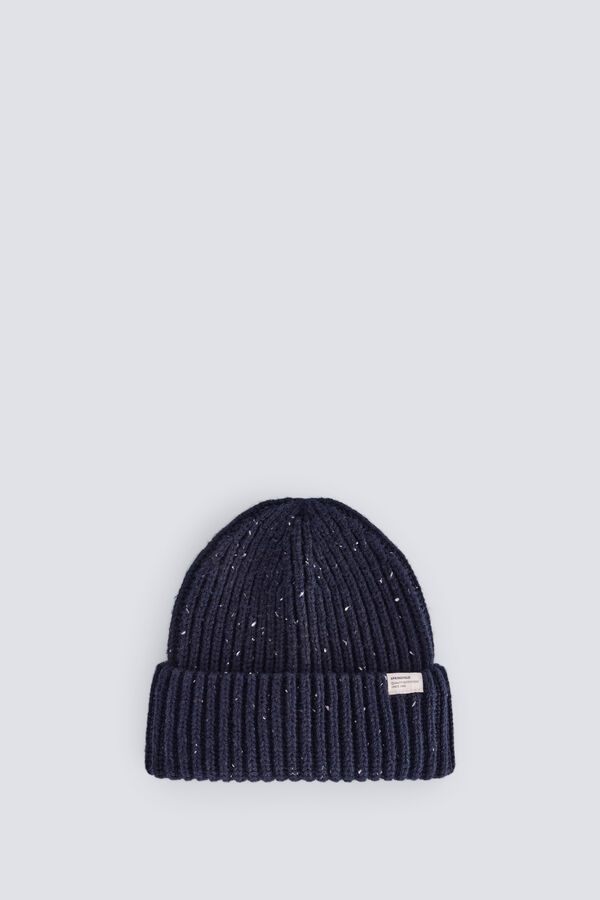 Springfield Gorro beanie punto neps azul