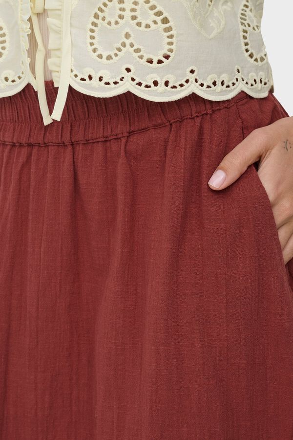 Only Saia comprida vermelho