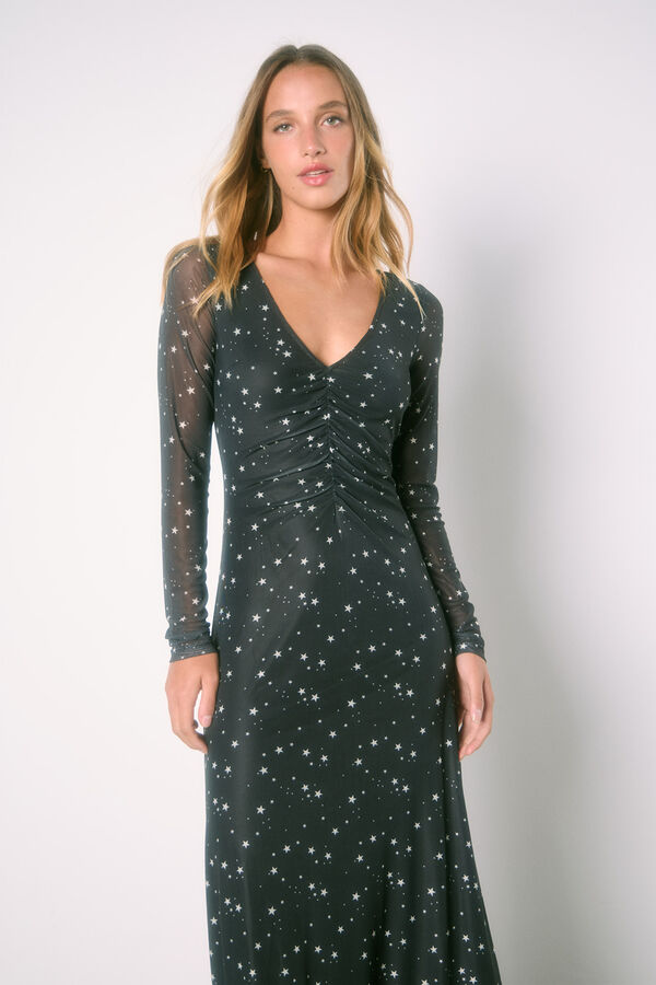 High Spirits Vestido Liberty negro