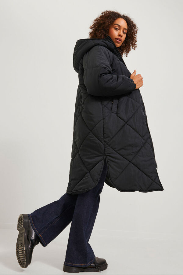 Jack & Jones Casaco longa acolchoada preto