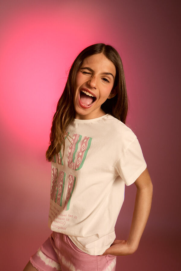 Springfield Kids Camiseta Proyecto Babies Uganda marfil