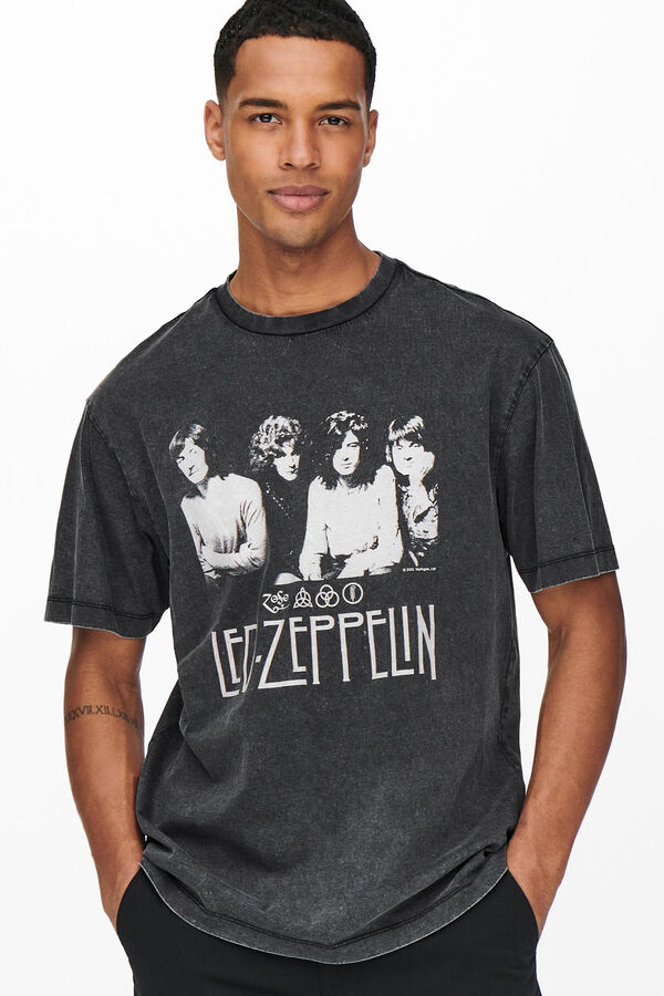 Springfield Camiseta manga corta "Led Zeppelin" negro